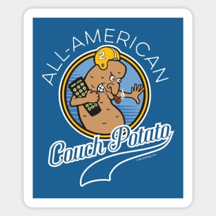 All-American Couch Potato Sticker